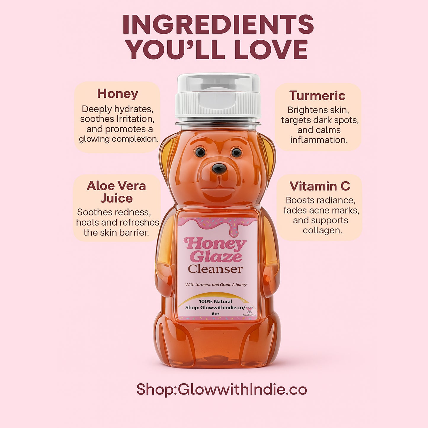 Honey Glaze cleanser (8oz)